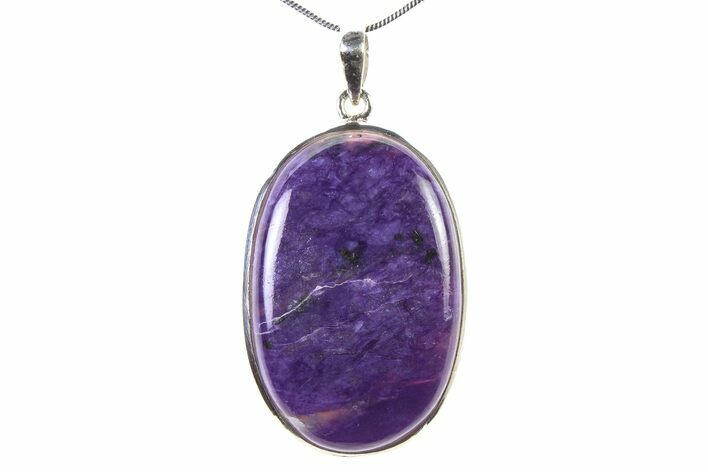 Siberian Charoite Pendant (Necklace) - Sterling Silver #321466